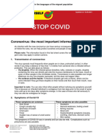 Covid info for migrants