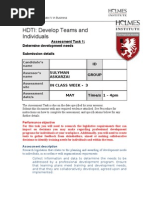 Download HDTI Assessment 1 by Sym Luthra SN61984512 doc pdf