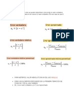 Formulas para El Primer Examen