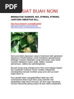 Download Kasiat Buah Noni Jawa Bentis  Mengatasi Kanker Hiv Stroke Obesitas DLL by Dafina Lathif SN61984725 doc pdf