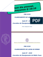 PMI3220 Aula 07 - Conceitos de Planejamento de Médio Prazo (2020)