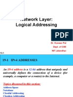 Network Layer: Logical Addressing: Dr. Kunwar Pal Dept. of CSE NIT Jalandhar