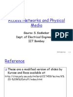 Access Networks and Physical Media Overview