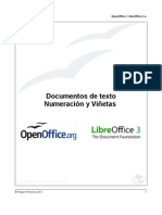 OpenOffice / LibreOffice - Numeración y Viñetas