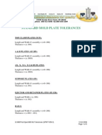 Mold Base Standard Tolerances