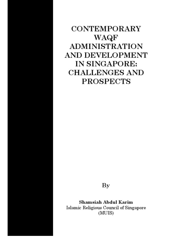 Waqf Development Challenges in Singapore | PDF | Real Estate Investment ...