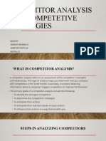 Competitive Analysis and Strategies