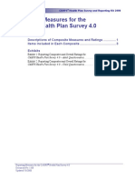 3 CAHPS HP40 Reporting Measures 2008