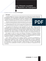 Quelques Éléments Essentiels de L'analyse Financière de L'entreprise