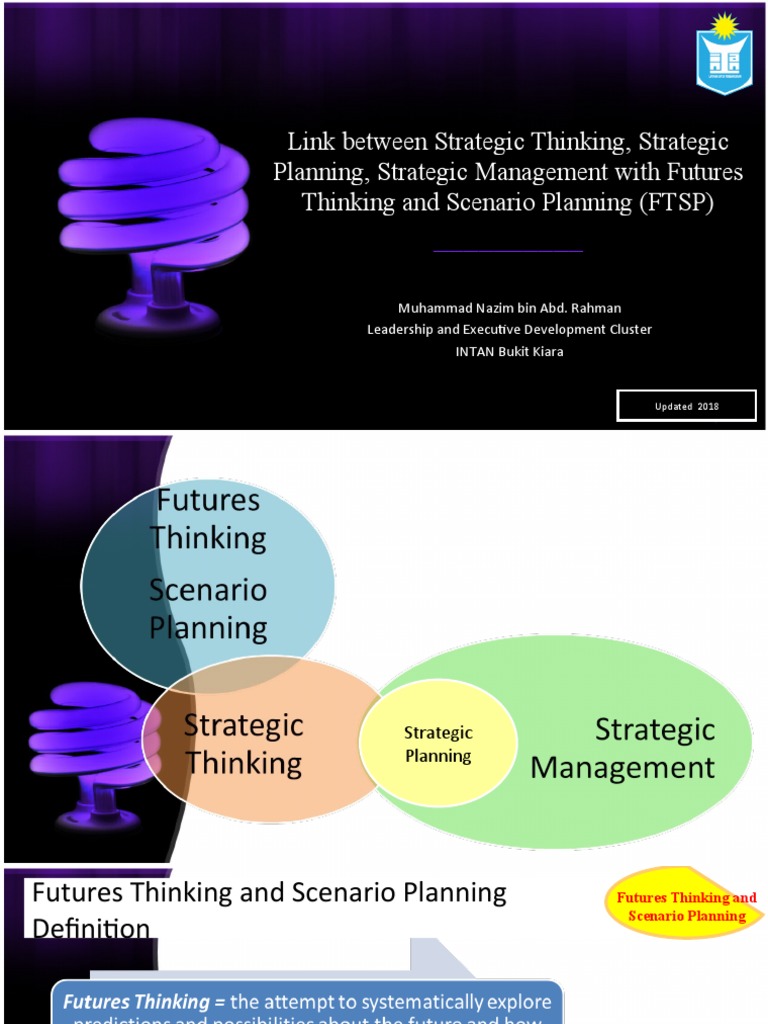 FTSP: Linking Strategy and Futures Thinking | PDF