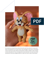 Crochet Jerry Mouse Amigurumi PDF Free Pattern