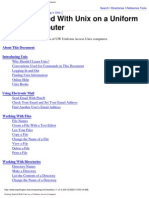 Getting Started With Unix On A Uniform Access Computer: About This Document