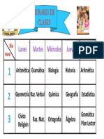 Horario de Clases