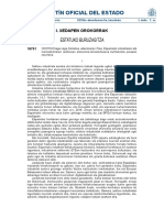 Boletín Oficial Del Estado: Estatuko Buruzagitza