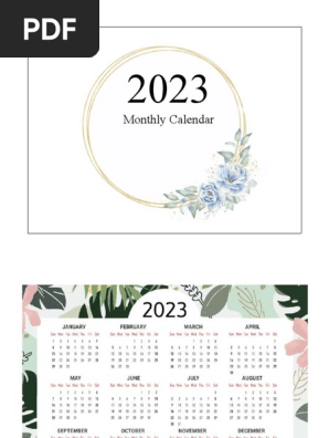 Monthly-Calendar 2023