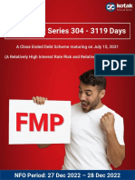 NFO Leaflet - Kotak FMP SR 304 - 3119 Days