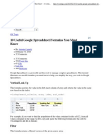 10 Useful Google Spreadsheet Formulas You Must Know – woorkup