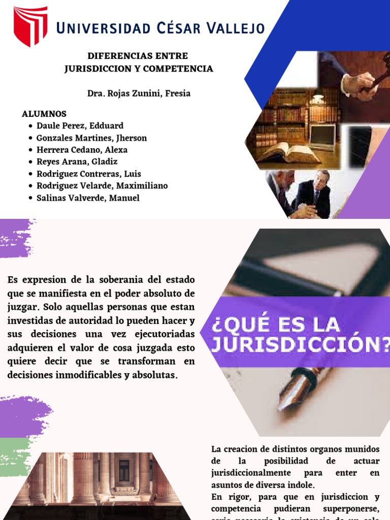 Diferencias entre Jurisdicción y Competencia | PDF | Derecho