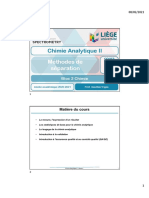 Chimie Analytique II - Cours 1