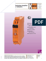 Measuring isolation switching amplifier for initiators