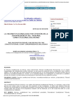 La Inconstitucionalidad Por Omisión en La Jurisprudencia Del Tribunal Constitucional Boliviano