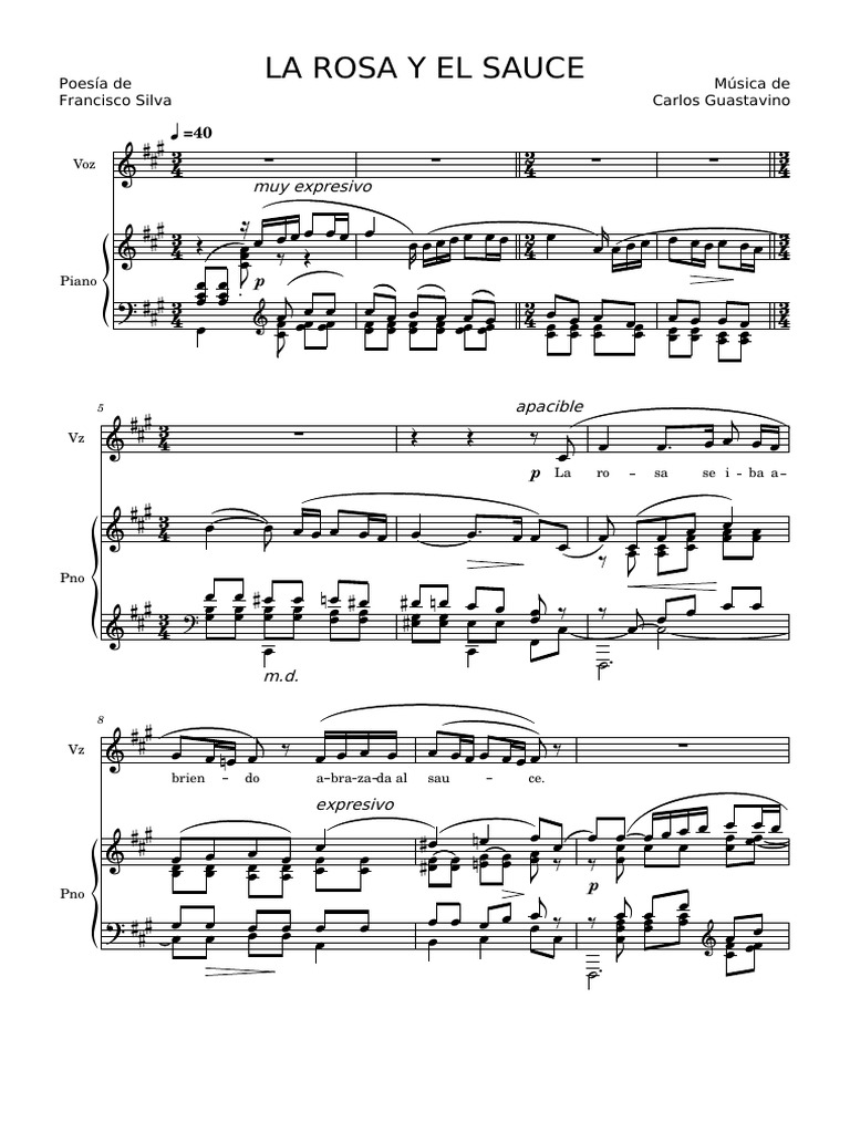 La Rosa y El Sauce Carlos Guastavino PDF