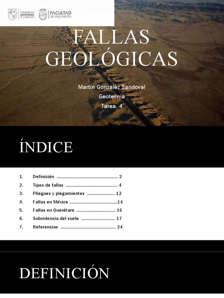 Fallas Geológicas PDF Falla (geología) Ciencias de la Tierra