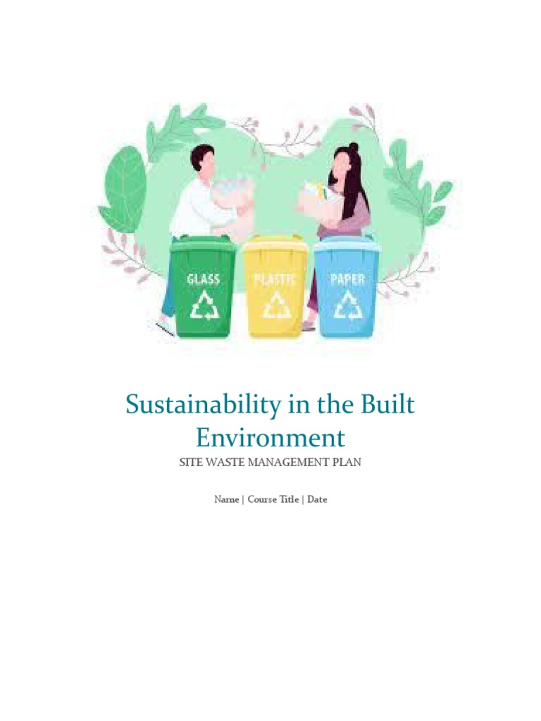 Water Managment Plan PDF Waste Management Waste