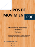 12 Tipos de Movimiento