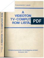 Kaszanyiczki Laszlo - A Videoton TV-Computer ROM Listaja