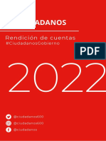 Rendición de Cuentas 2022 - Ciudadanos