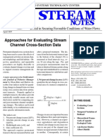 Evaluating Stream Channel Cross Section Data