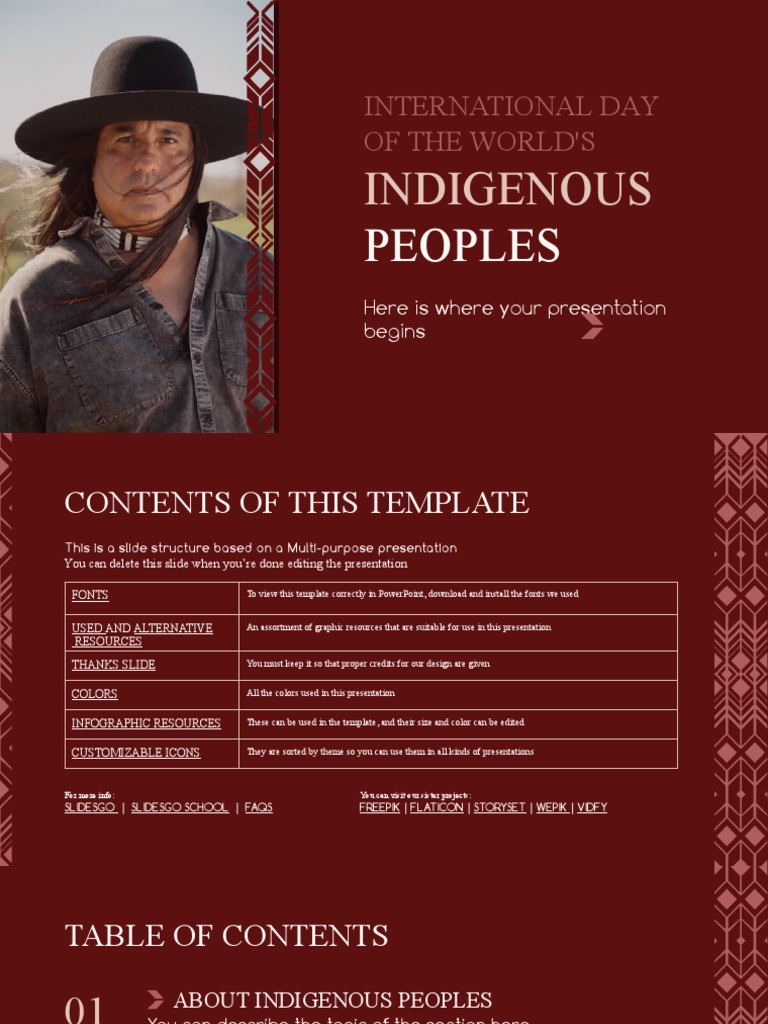 International Day of The World's Indigenous Peoples by Slidesgo | PDF ...