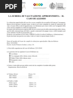 ESERCITAZIONE - La valutazione approfondita_Caso di Alessio