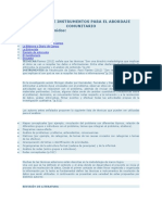 Técnicas e Instrumentos para El Abordaje Comunitario