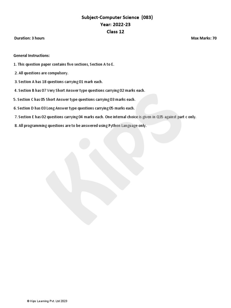 083 cs with python class 12 sample paper 1 solved pdf