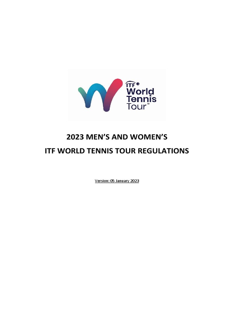 itf world tennis tour regulations