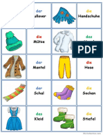 Spiele im Deutschunterricht_ Memory - Kleidung und Accessoires