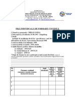 Fisa Individuala de Formare Continua de Completat