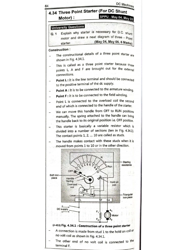 Experiment No. 3 & 4 Demonstration of Use of Starters For DC Motor and ...