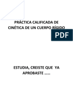 Práctica Calificada de Cinética de Un Cuerpo Rígido