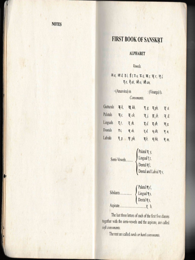 First Book of Sanskrit | PDF