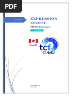 Expression écrite 1 EXER 3
