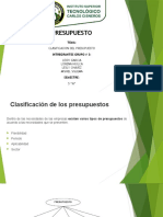 Clasificacion Del Presupuesto