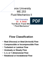 Fluid Mechanics II: Key Concepts of Fluid Kinematics