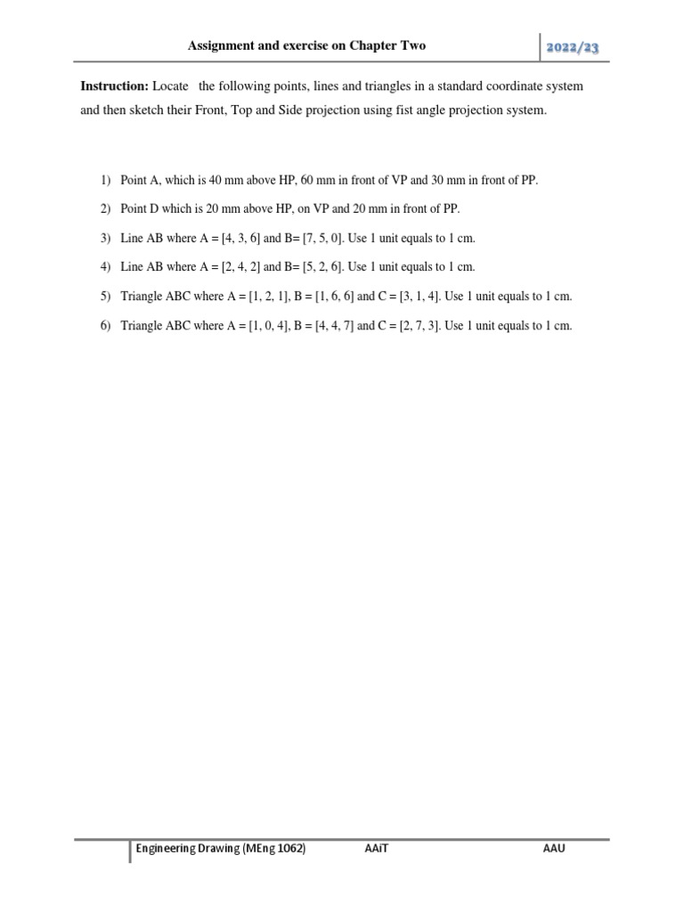 Chapter 2 Assignment Projection PDF