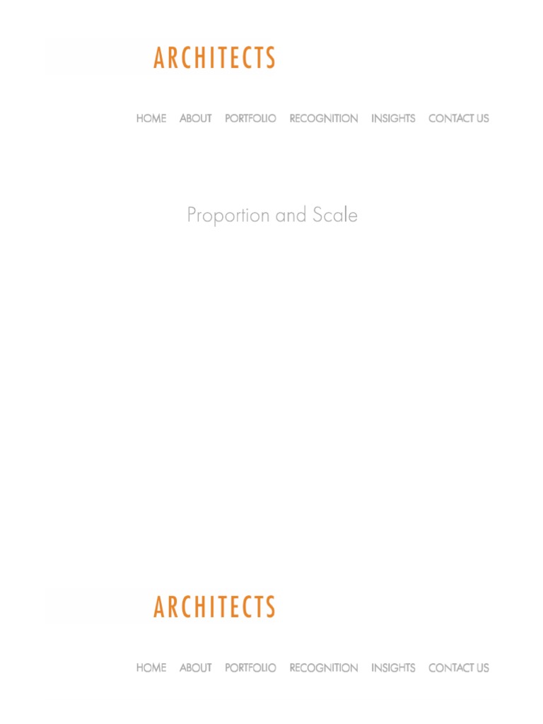 Proportion and Scale | PDF