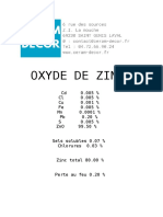 FT Oxyde de Zinc