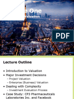 Lecture 01 - Overview of Valuation