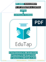 Attachment 4 Summary Sheet - Operations - Contolling 0 Control-Technique Lyst3922